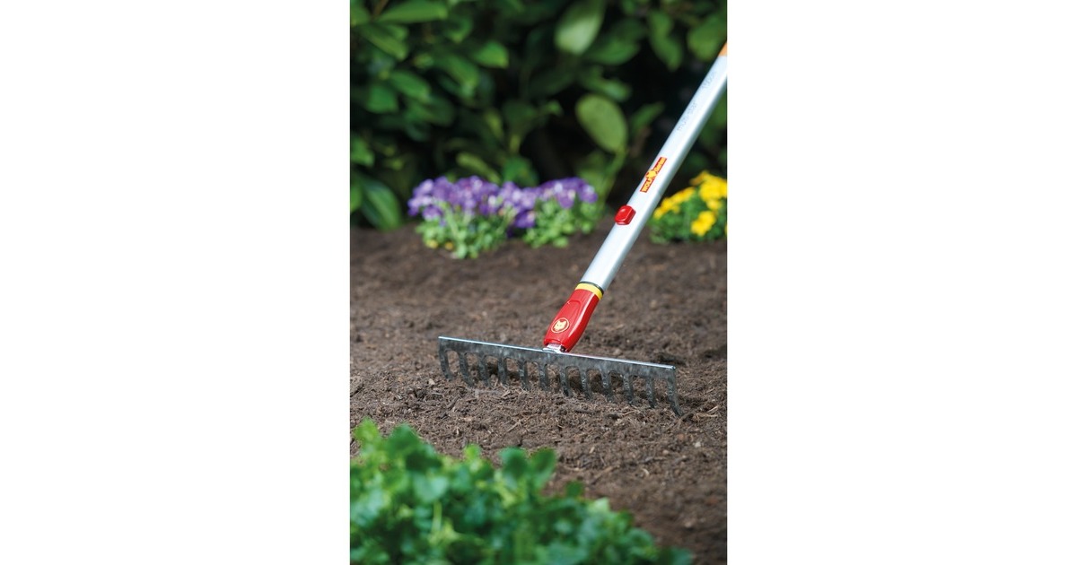 WOLF-Garten DR-M 30 Rechen, multi-star(rot/gelb, 30cm)