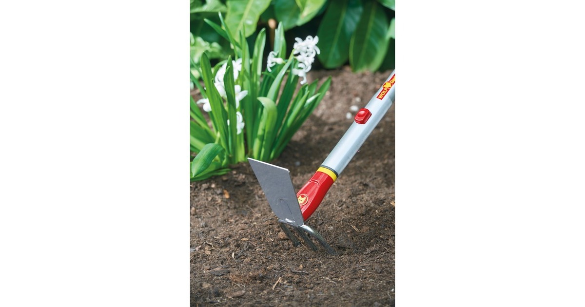 WOLF-Garten Doppelhacke IL-M 3, multi-star(rot/gelb, 8cm)