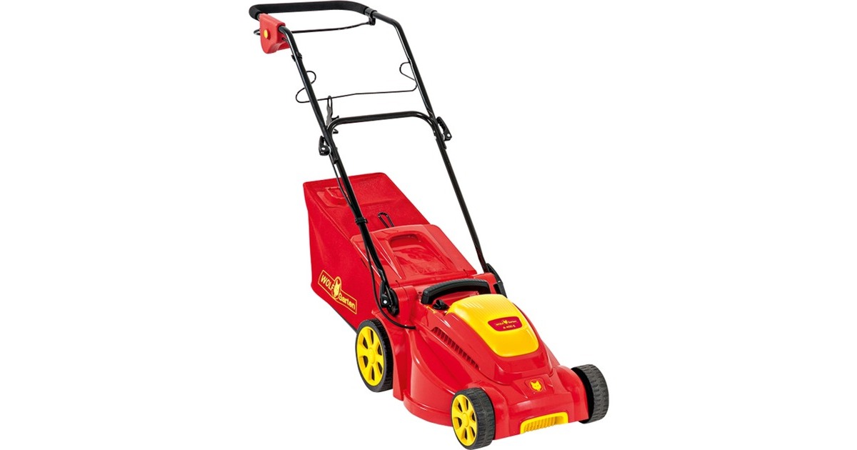 WOLF-Garten Elektro-Rasenmäher A 370 E(rot/gelb, 37cm, 1.600 Watt)