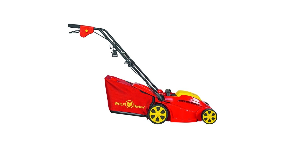 WOLF-Garten Elektro-Rasenmäher A 370 E(rot/gelb, 37cm, 1.600 Watt)