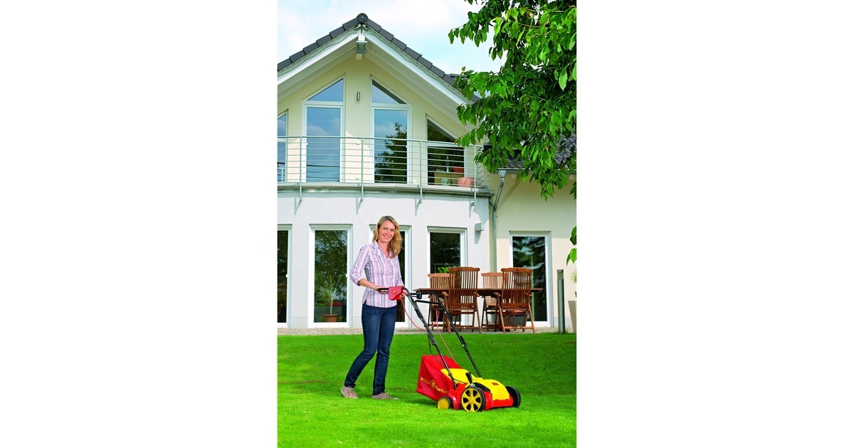 WOLF-Garten Elektro-Vertikutierer VA 303 E(rot/gelb, 30cm, 1.300 Watt)