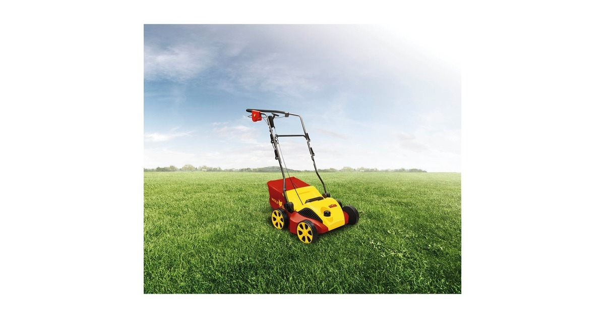 WOLF-Garten Elektro-Vertikutierer VA 378 E(rot/gelb, 37cm, 1.800 Watt)