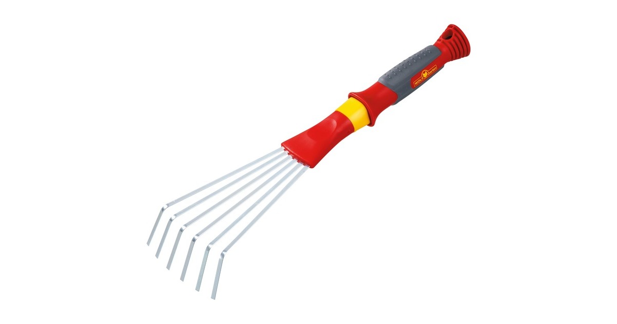 WOLF-Garten Fächerbesen LD-2K, Rechen(rot/gelb, 11,5cm)