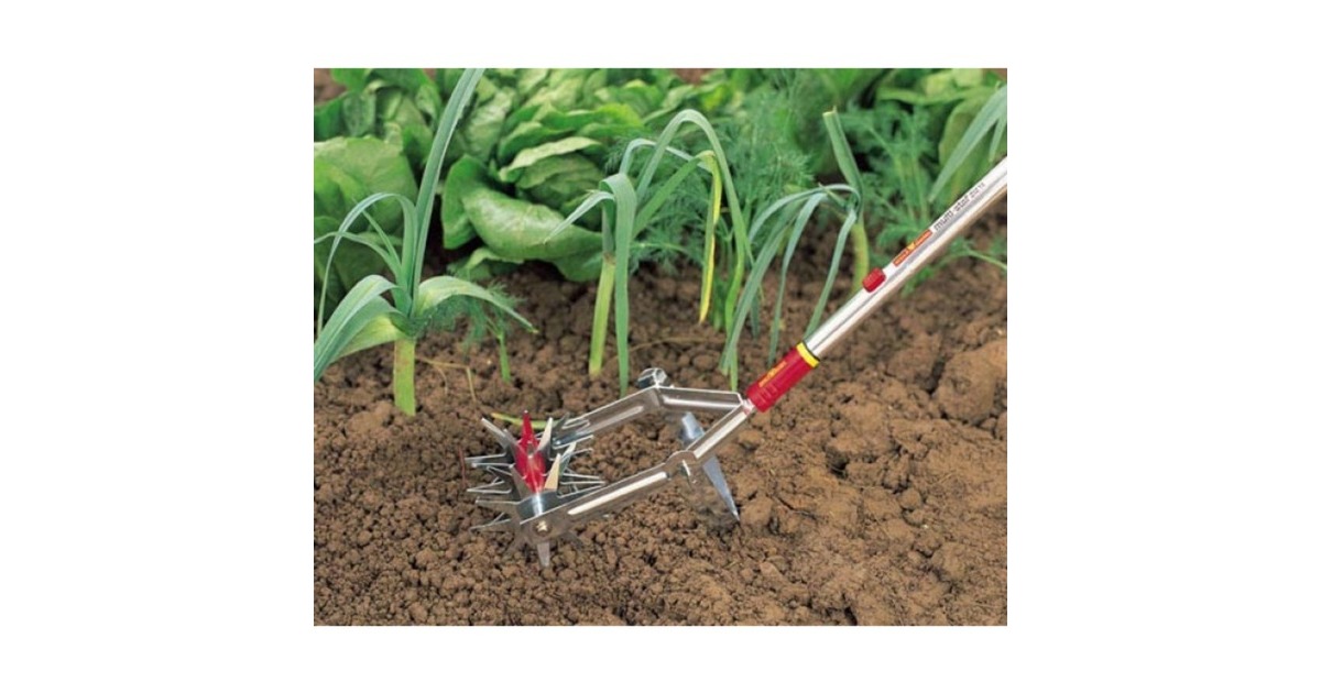 WOLF-Garten Gartenfräse DA-S, multi-star, Hacke(rot/gelb, 15cm)