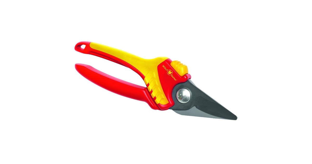 WOLF-Garten Gartenschere Basic Plus RR 1500(rot/gelb, 2-schneidig)