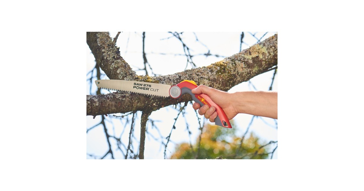 WOLF-Garten Handsäge Power Cut Saw 275, mit Hülle, Astsäge(rot/grau, 27,5cm)