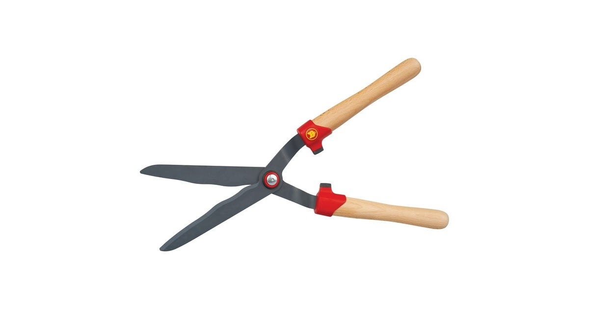 WOLF-Garten Heckenschere HS-WW, mit Wellenschliff(Holzgriffe)