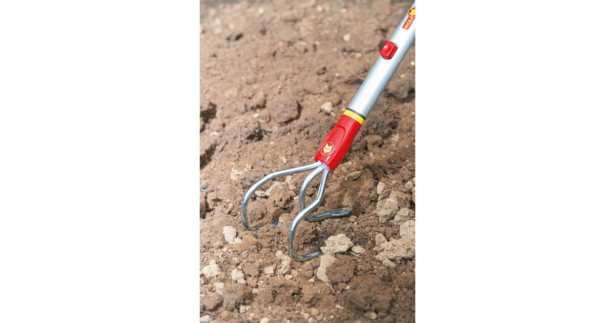 WOLF-Garten Krümmer BE-M, multi-star, Handgrubber(rot/gelb, 11cm)