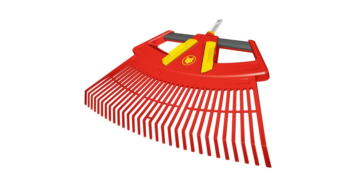 WOLF-Garten Laubrechen 4in1 multi-star, Besen(rot/gelb, 76cm)