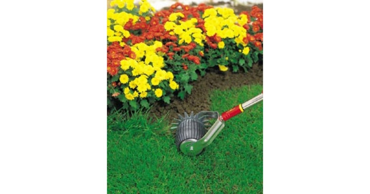 WOLF-Garten Rasenkantenschneider RB-M, multi-star, Rasenkantenstecher(rot/silber)