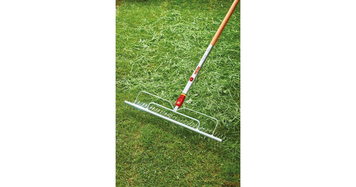 WOLF-Garten Rasenrechen UH-M 60, multi-star(rot/gelb, 58cm)