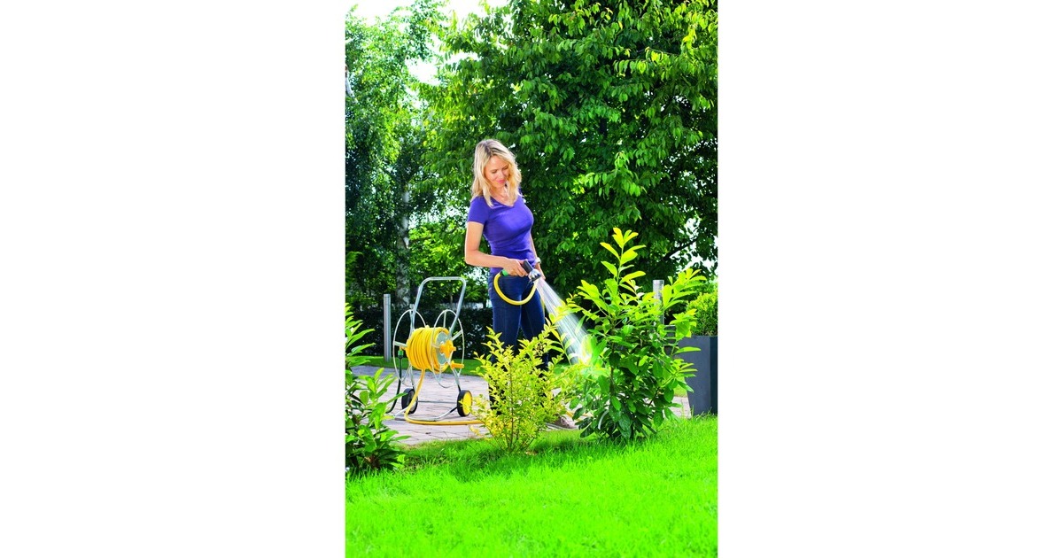 WOLF-Garten Schlauchwagen Maxi de Luxe WS 80 Z(silber/gelb, verzinkt)