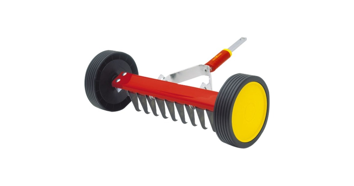 WOLF-Garten Vertikutier-Roller UR-M 3, multi-star, Vertikutierer(rot/gelb, 30cm)