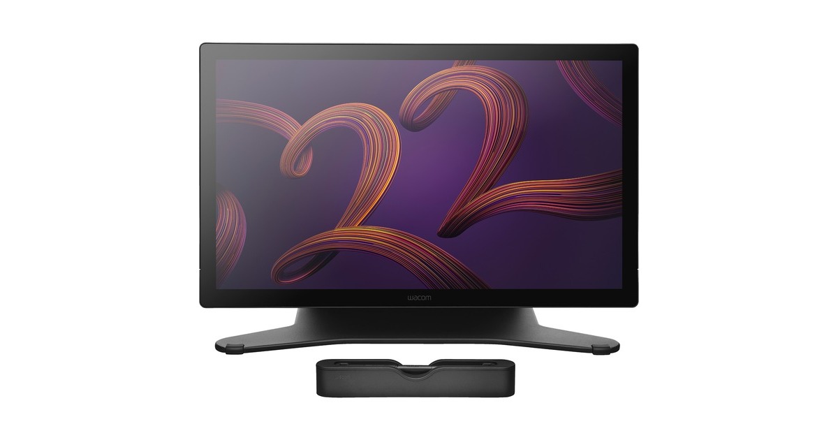 Wacom Cintiq Pro 22 mit Stand, Grafiktablett(schwarz, UltraHD/4K, USB-C)