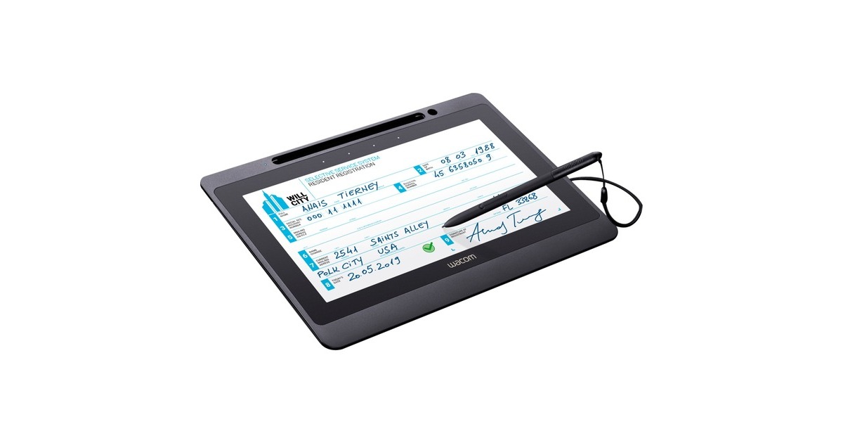 Wacom Signature Set DTU-1141B, Grafiktablett(schwarz, inkl. sign pro PDF Software für Windows)