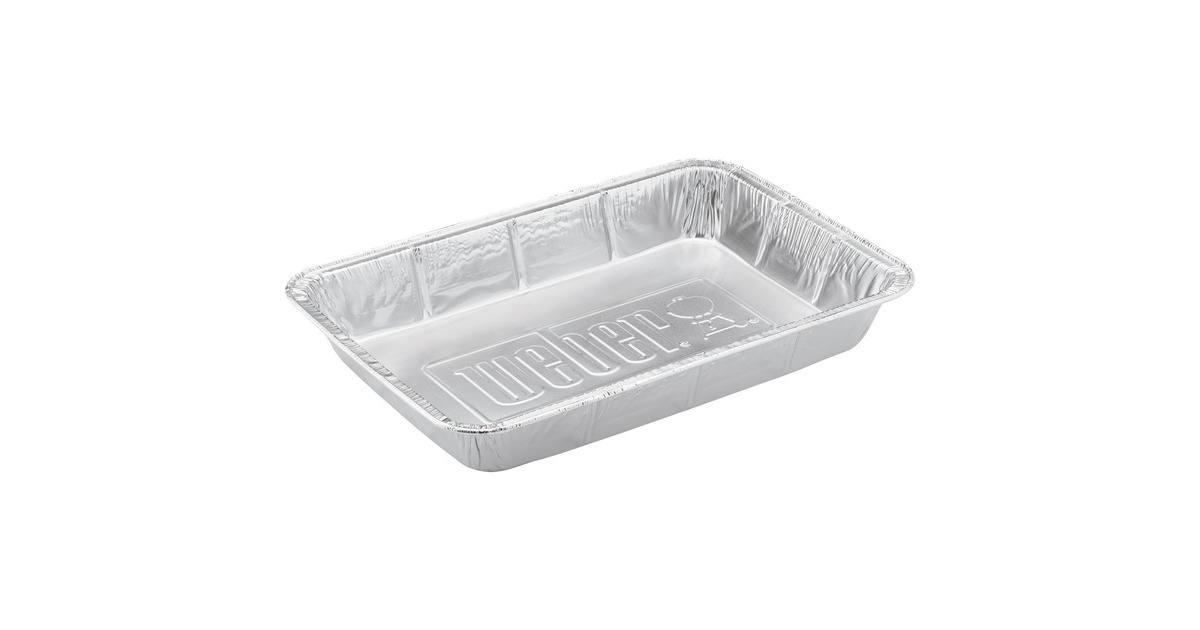 Weber Alu-Tropfschalen 6416, groß, 10 Stück(silber)