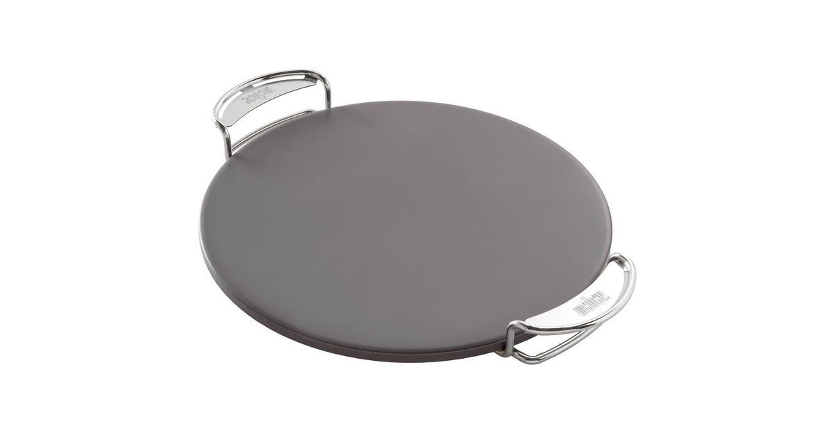 Weber CRAFTED Glasierter Grillstein 8861, rund, Pizzastein(grau)