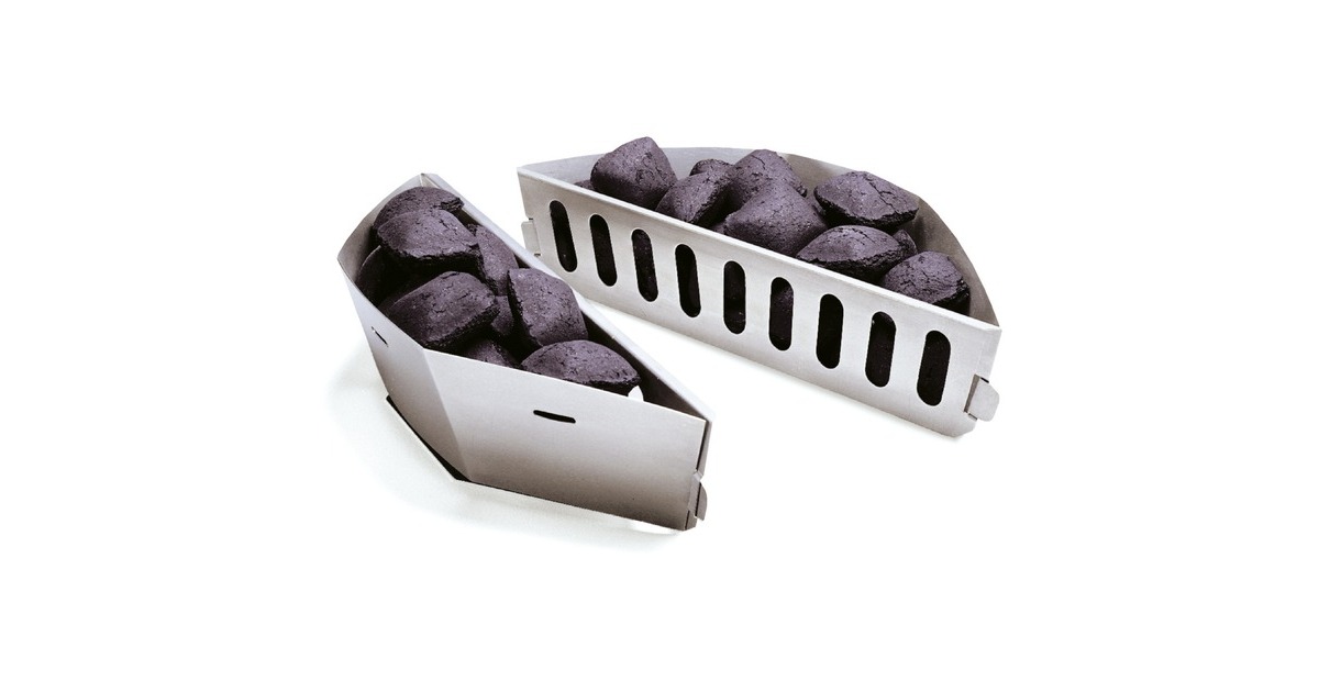 Weber Char Basket 7403, Kohlekorb(silber, 2er-Set)