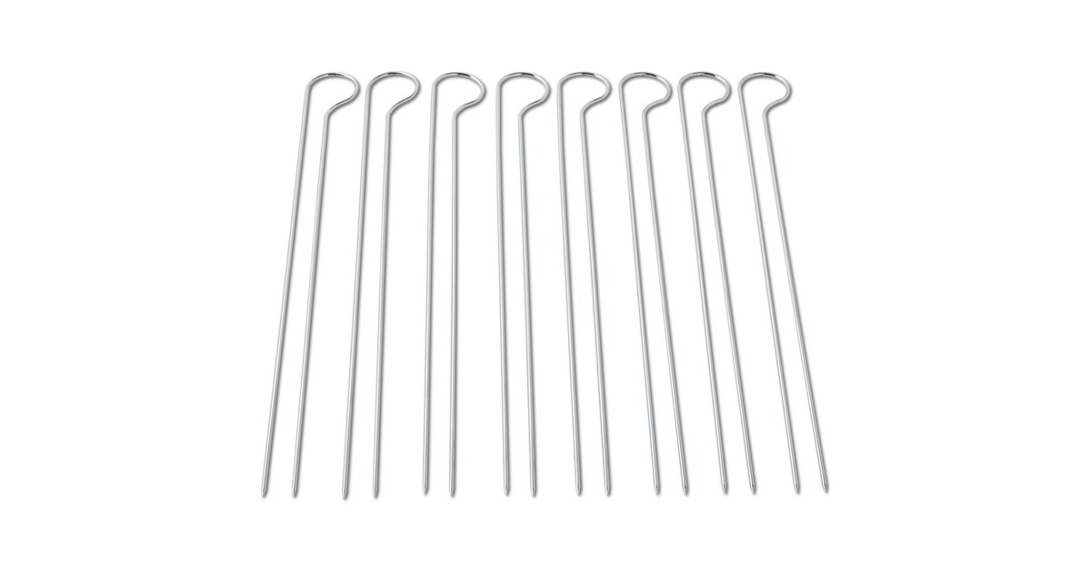 Weber Doppelspieße-Set 6320, 8 Stück(silber)