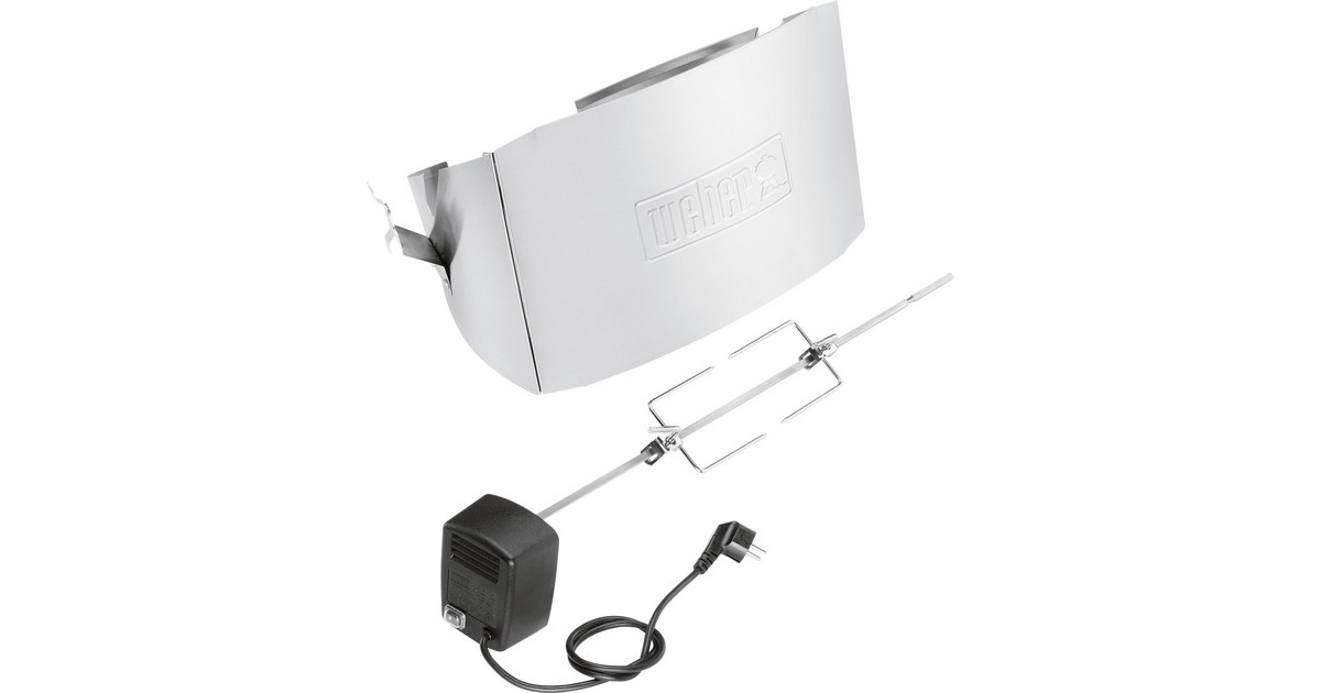 Weber Drehspieß 17524 für Q 300/ Q 3000, Grillspieß(edelstahl)