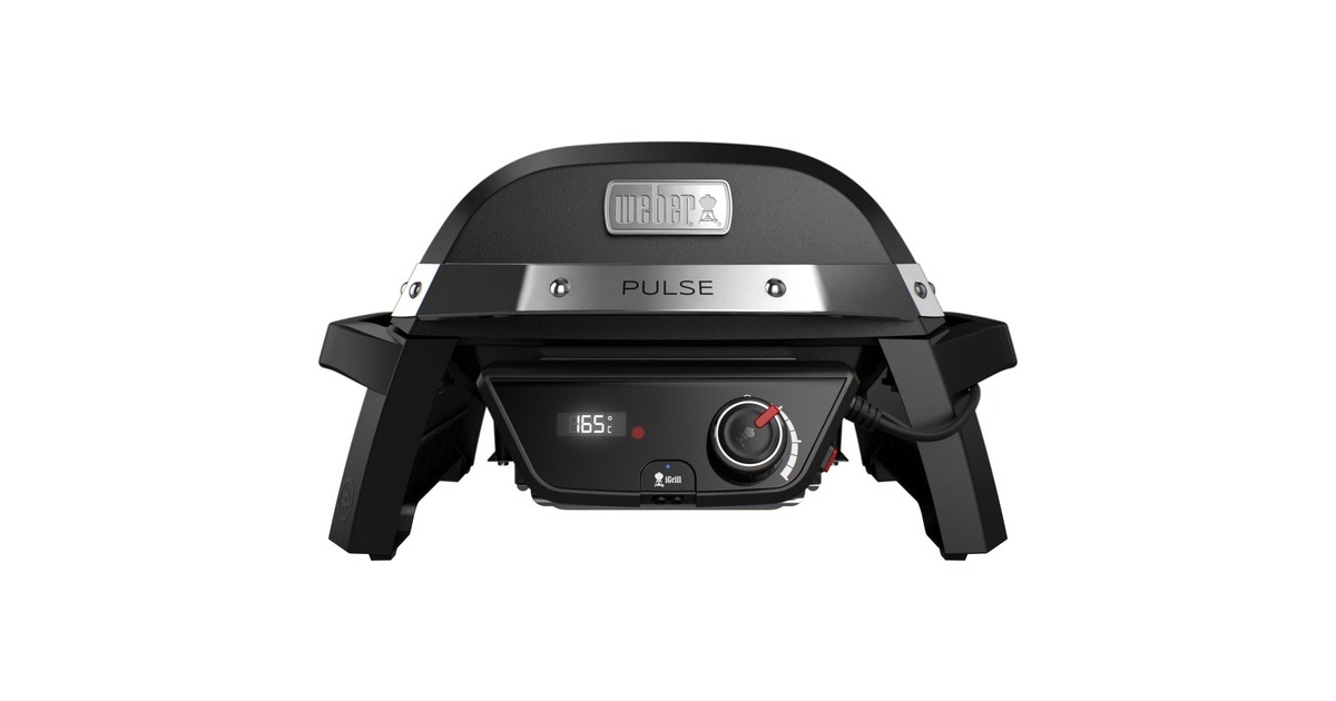 Weber Elektrogrill Pulse 1000(schwarz/silber, 1.800 Watt)