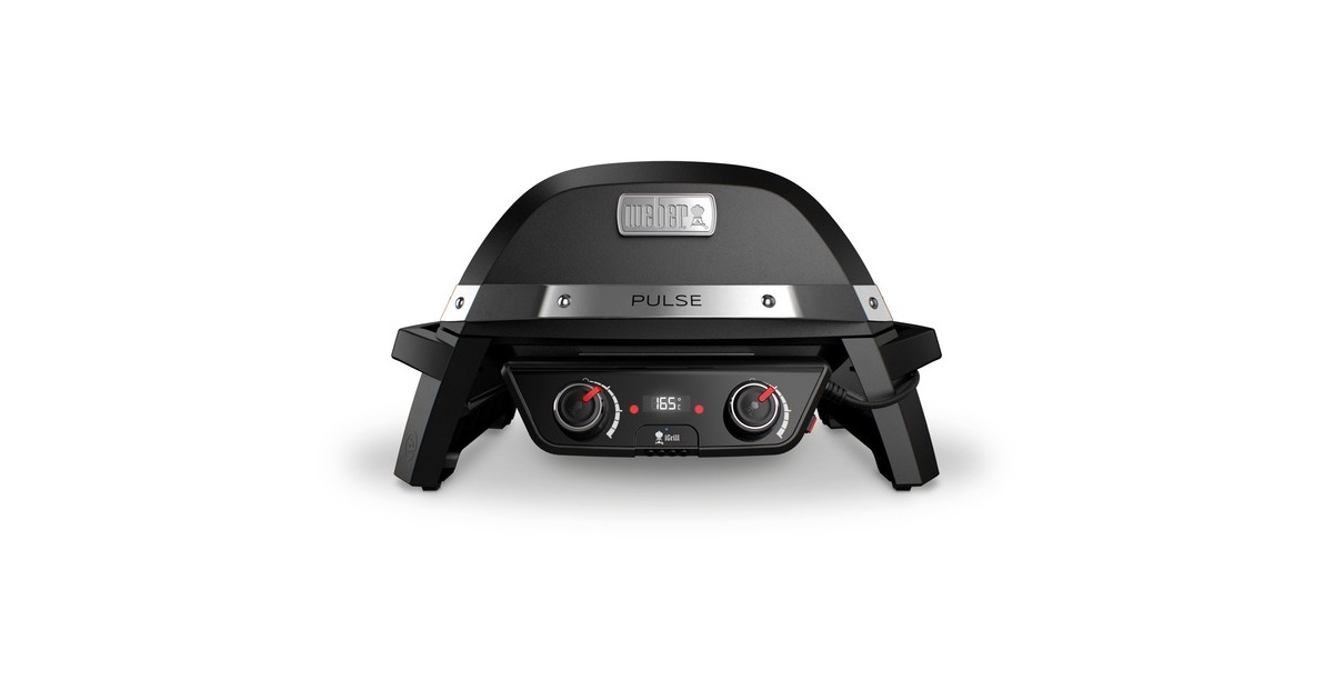 Weber Elektrogrill Pulse 2000(schwarz/silber, 2.200 Watt)