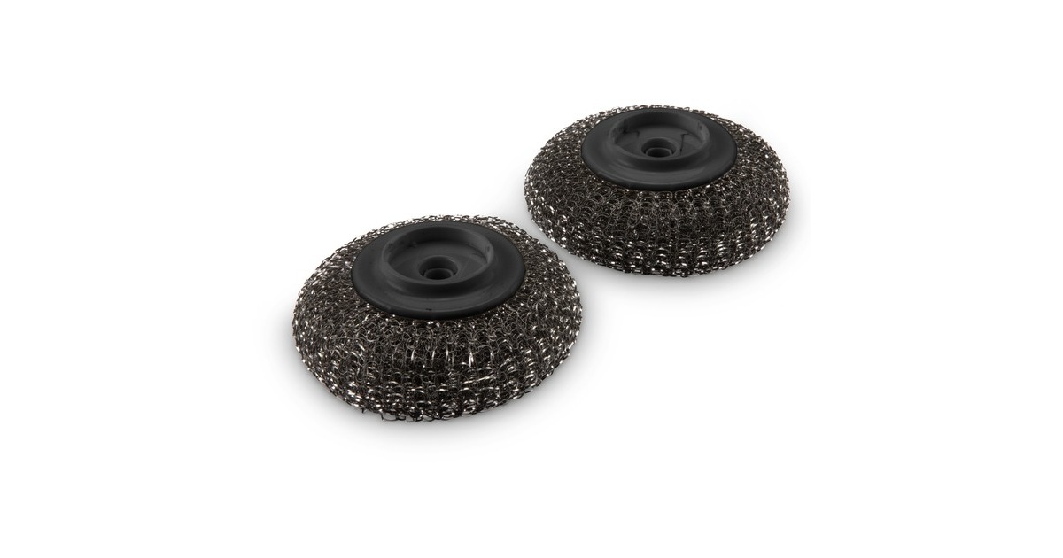 Weber Ersatzköpfe 6210, für Plancha-Spülbürste, Grill-Reinigungsbürste(schwarz, 2 Stück)