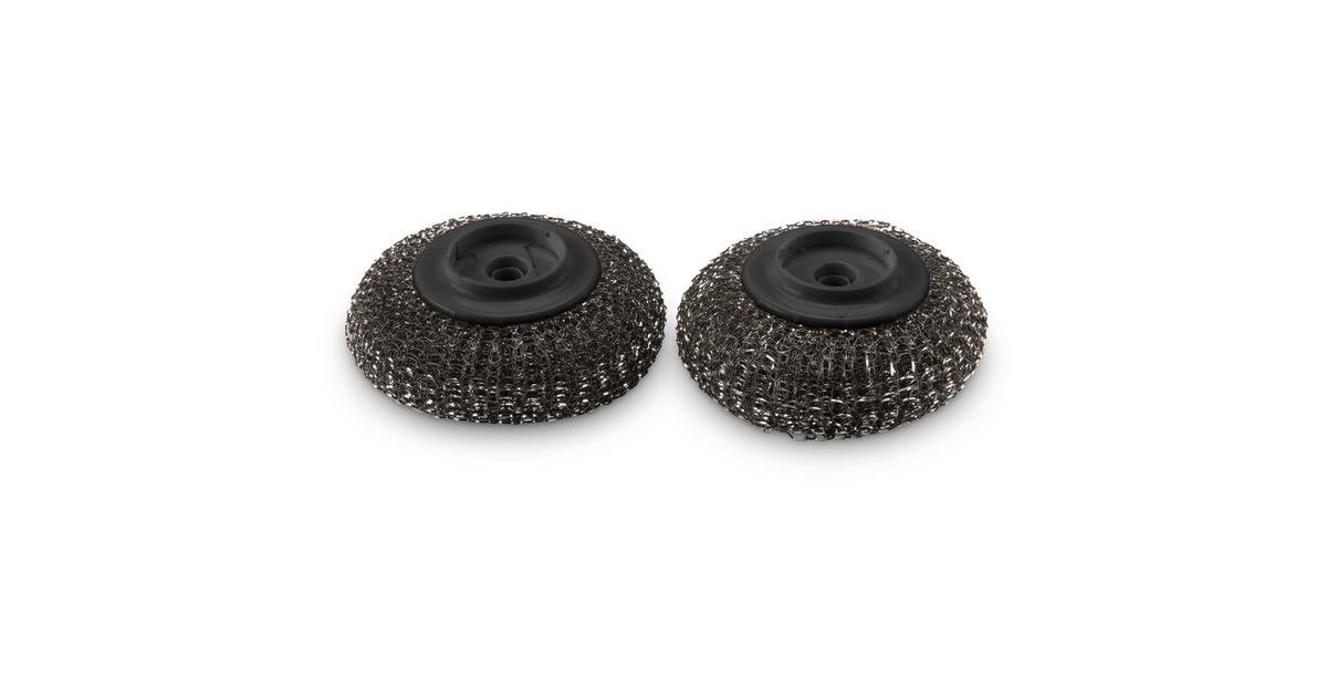 Weber Ersatzköpfe 6210, für Plancha-Spülbürste, Grill-Reinigungsbürste(schwarz, 2 Stück)