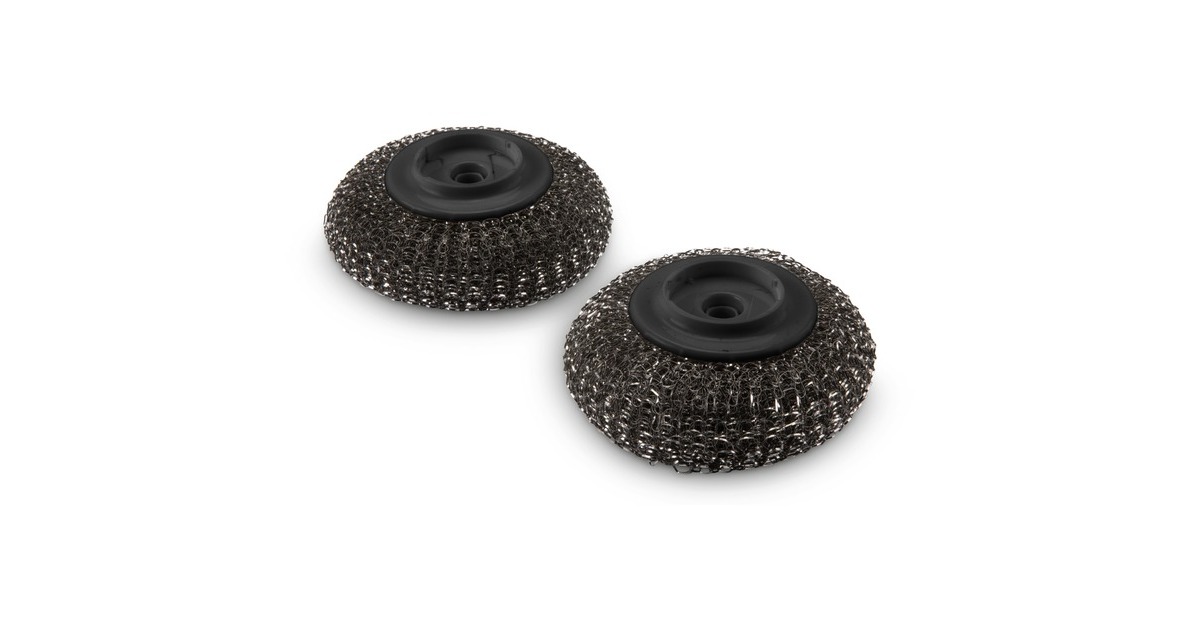 Weber Ersatzköpfe 6210, für Plancha-Spülbürste, Grill-Reinigungsbürste(schwarz, 2 Stück)