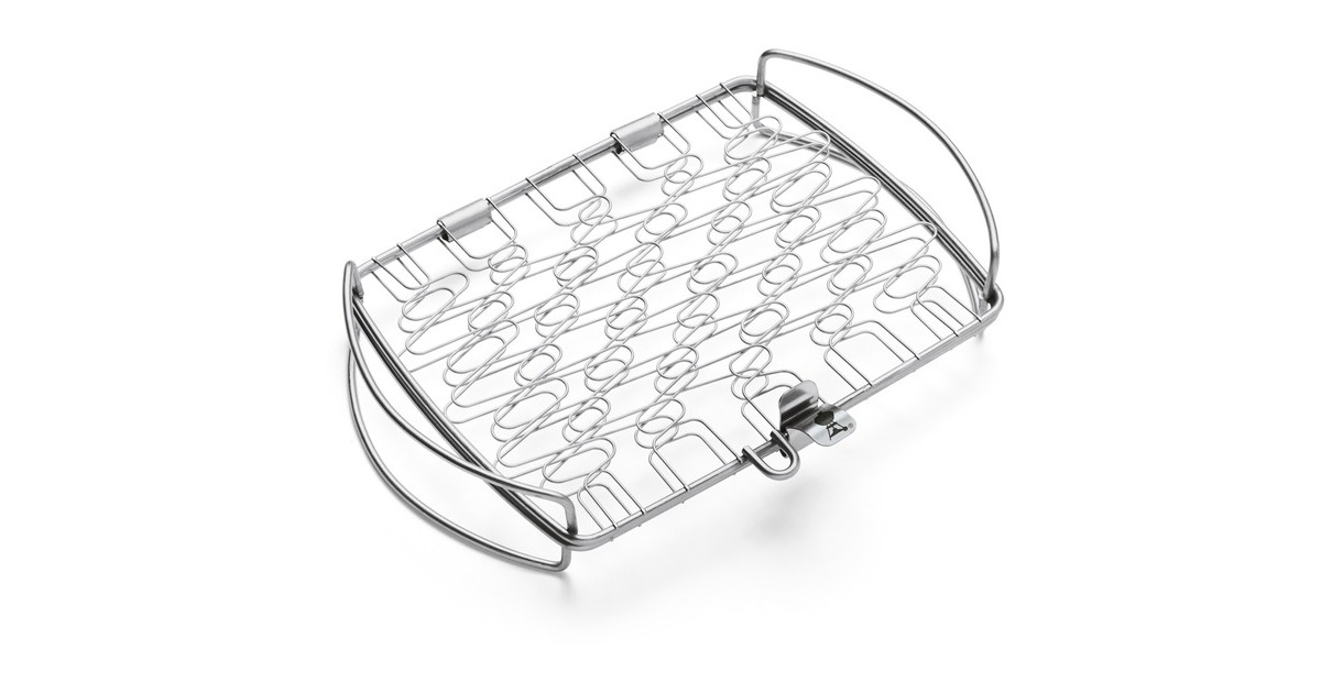 Weber Fisch- und Gemüsehalter 6470, klein, Grillkorb(edelstahl)