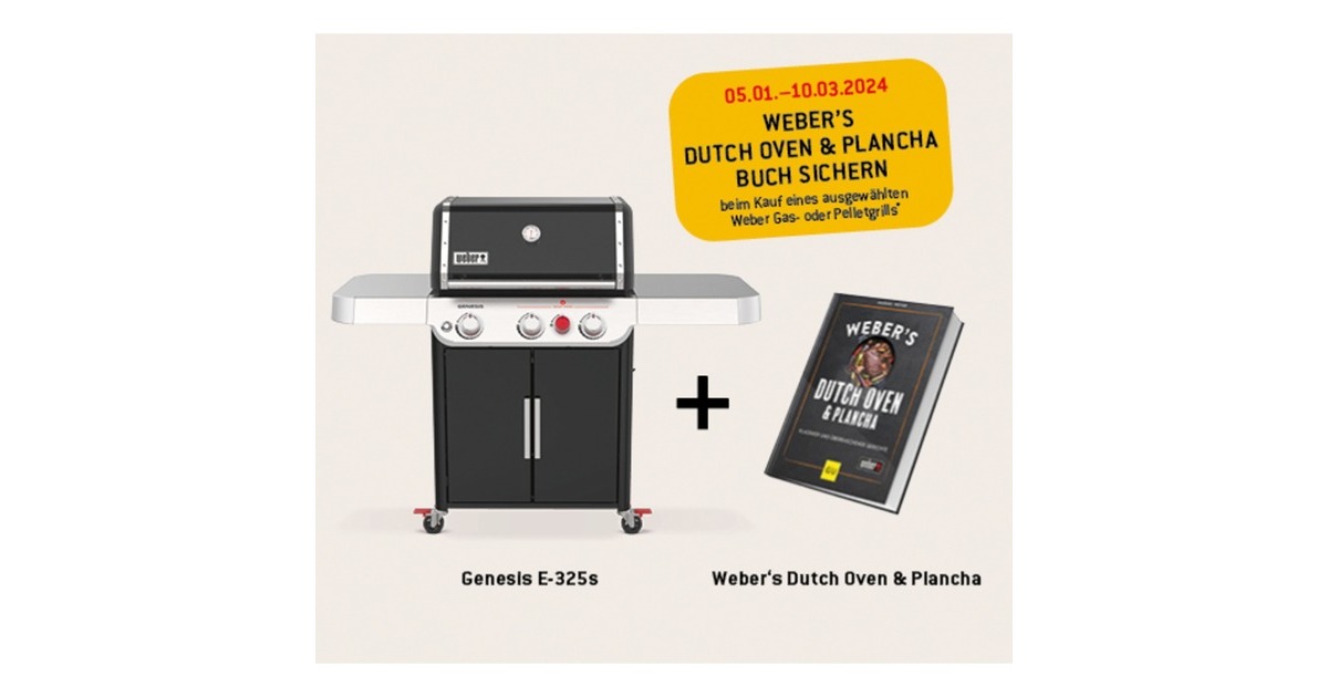 Weber Gasgrill Genesis E-325s(schwarz/edelstahl, mit CRAFTED Basis-Rahmen und Sear Zone)