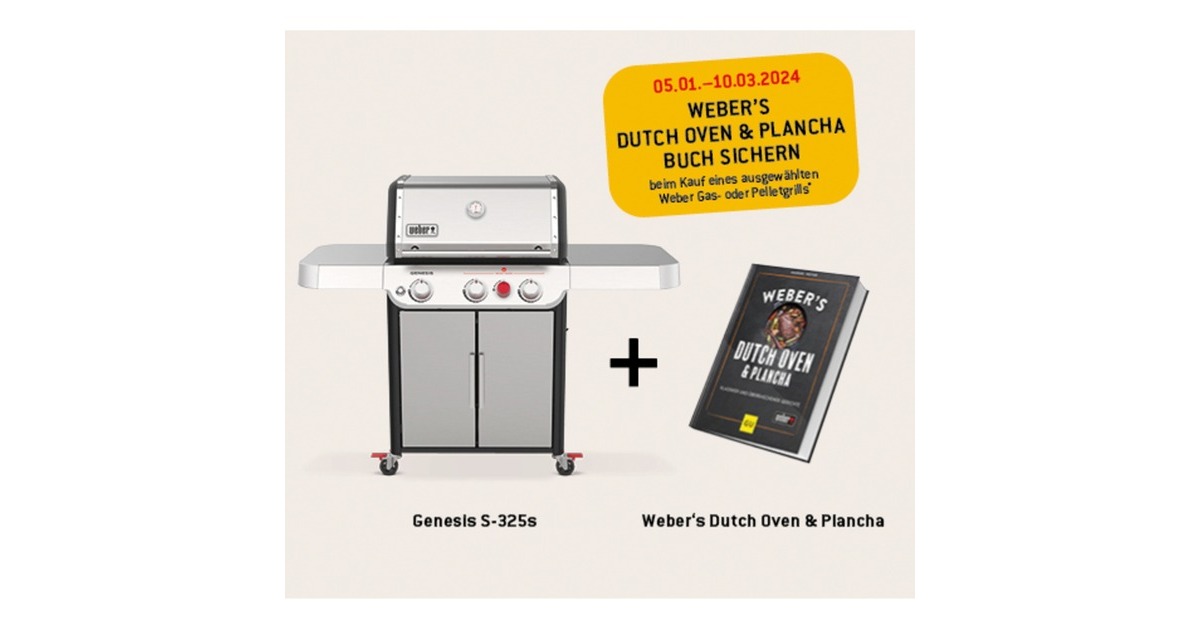 Weber Gasgrill Genesis S-325s(edelstahl, mit CRAFTED Basis-Rahmen und Sear Zone)