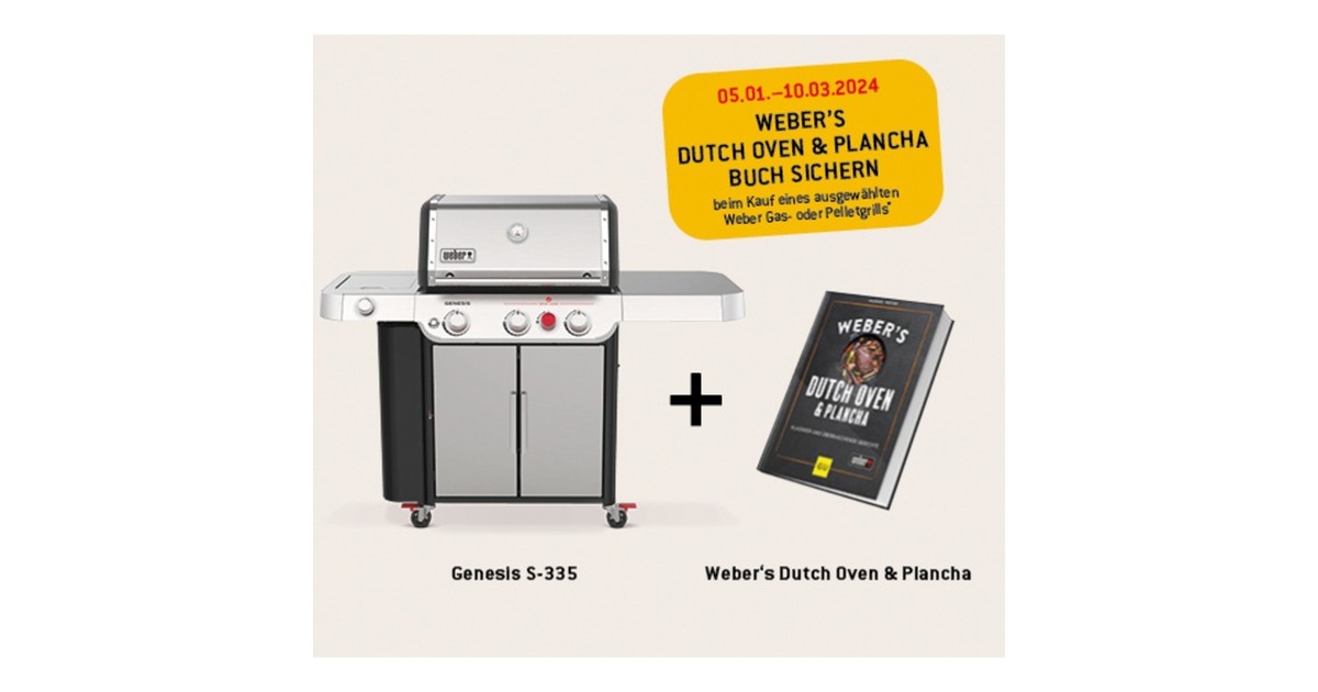 Weber Gasgrill Genesis S-335(edelstahl, mit CRAFTED Basis-Rahmen und Sear Zone)