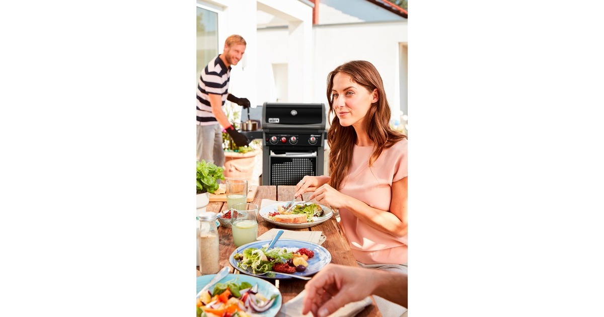 Weber Gasgrill Spirit E-330 Classic GBS Black(schwarz, mit Sear Zone und Seitenkocher)