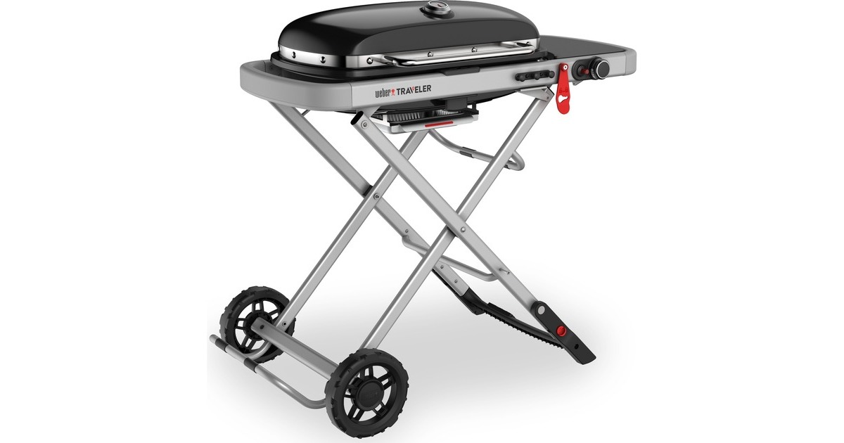 Weber Gasgrill Traveler Black(schwarz/silber, zusammenklappbar)