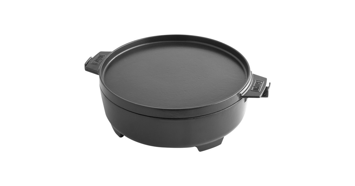 Weber Gourmet BBQ System 2in1 Dutch Oven & Pfanne(schwarz)