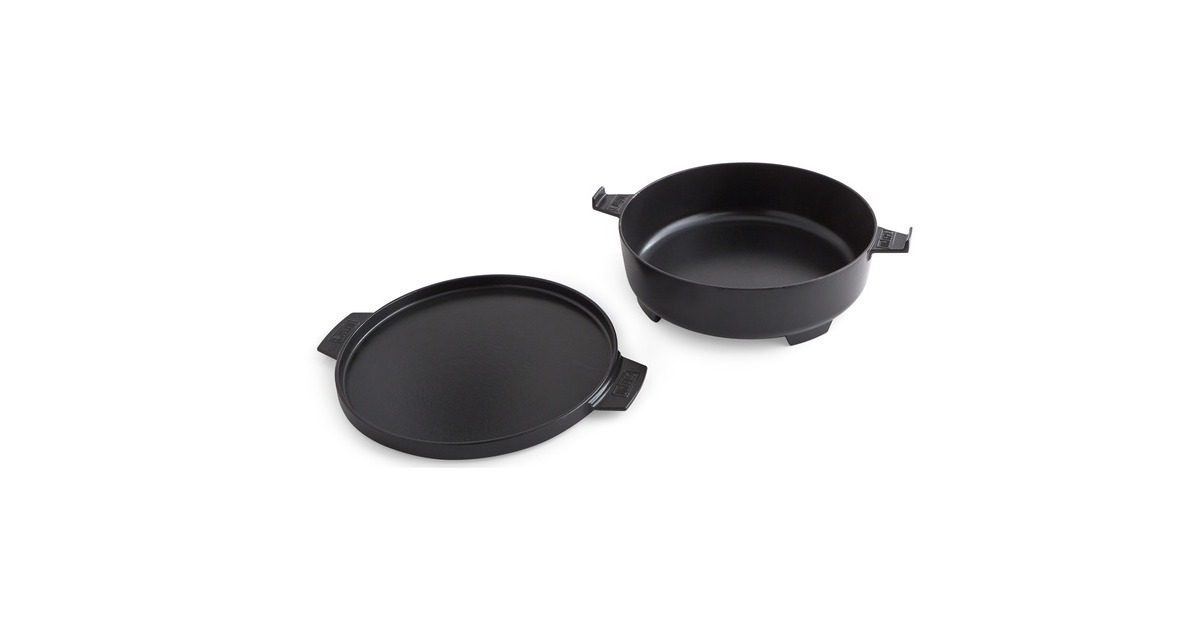 Weber Gourmet BBQ System 2in1 Dutch Oven & Pfanne(schwarz)