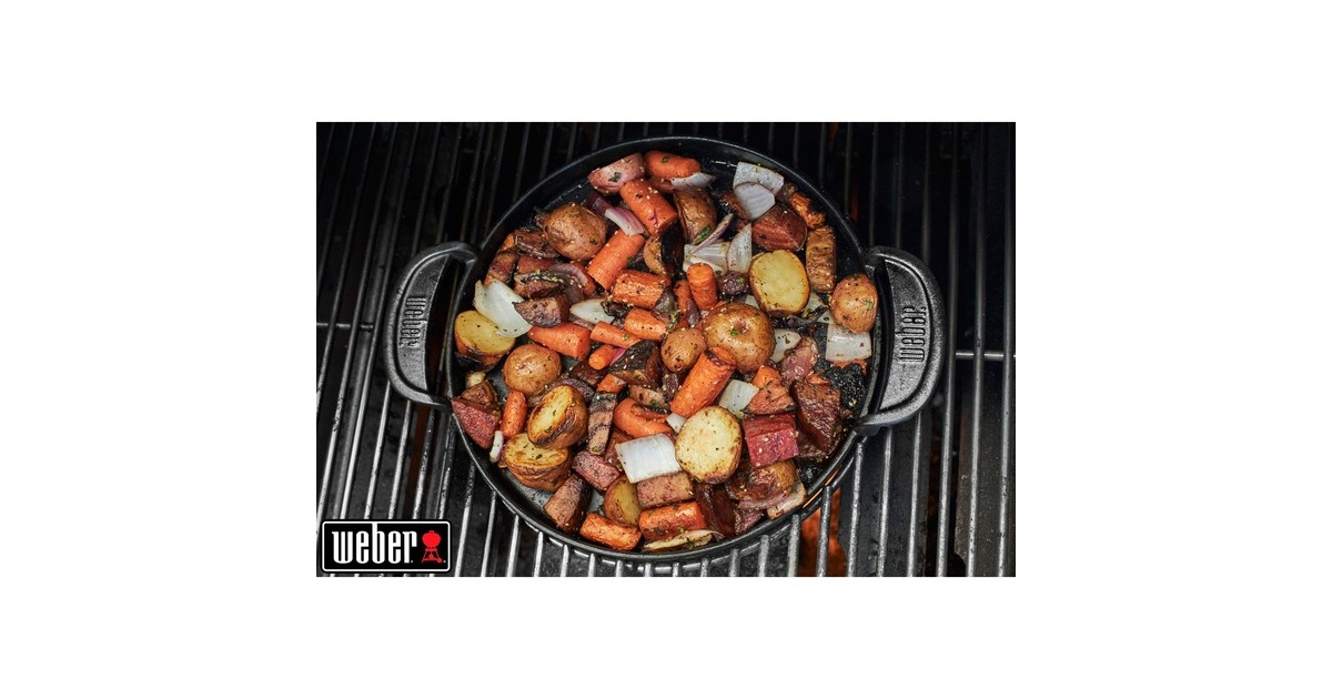 Weber Gourmet BBQ System Pfan­nen­ein­satz 7421, Grillplatte(schwarz)