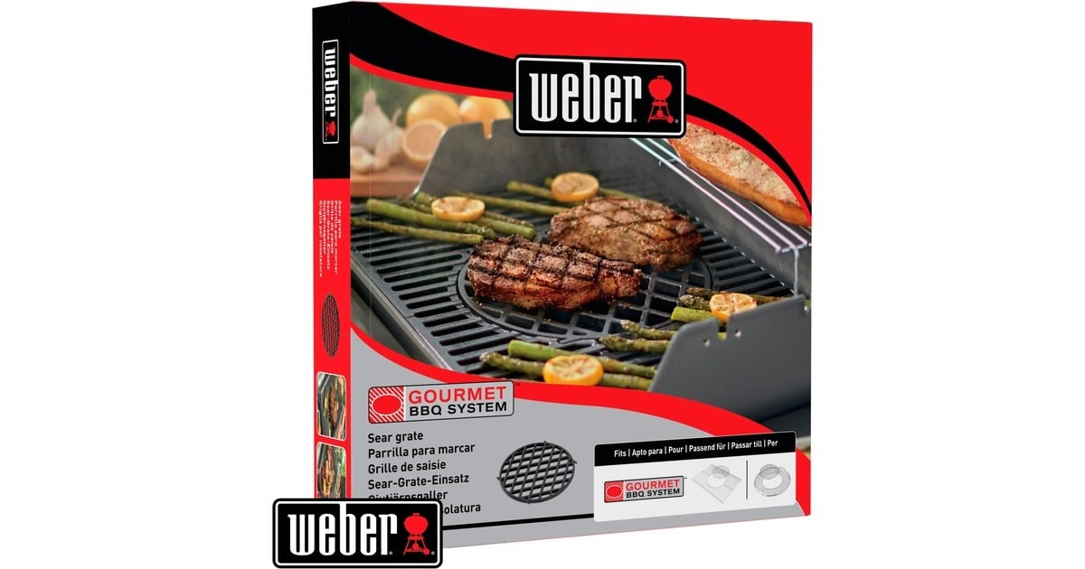 Weber Gourmet BBQ System Sear Grate 8834, Grillrost(schwarz, zum scharfen Anbraten)