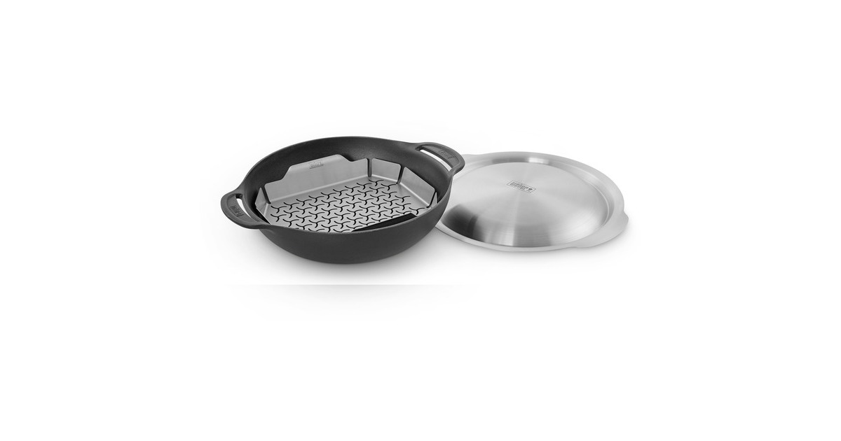 Weber Gourmet BBQ System Wok-Set 8856 mit Dünsteinsatz(anthrazit)