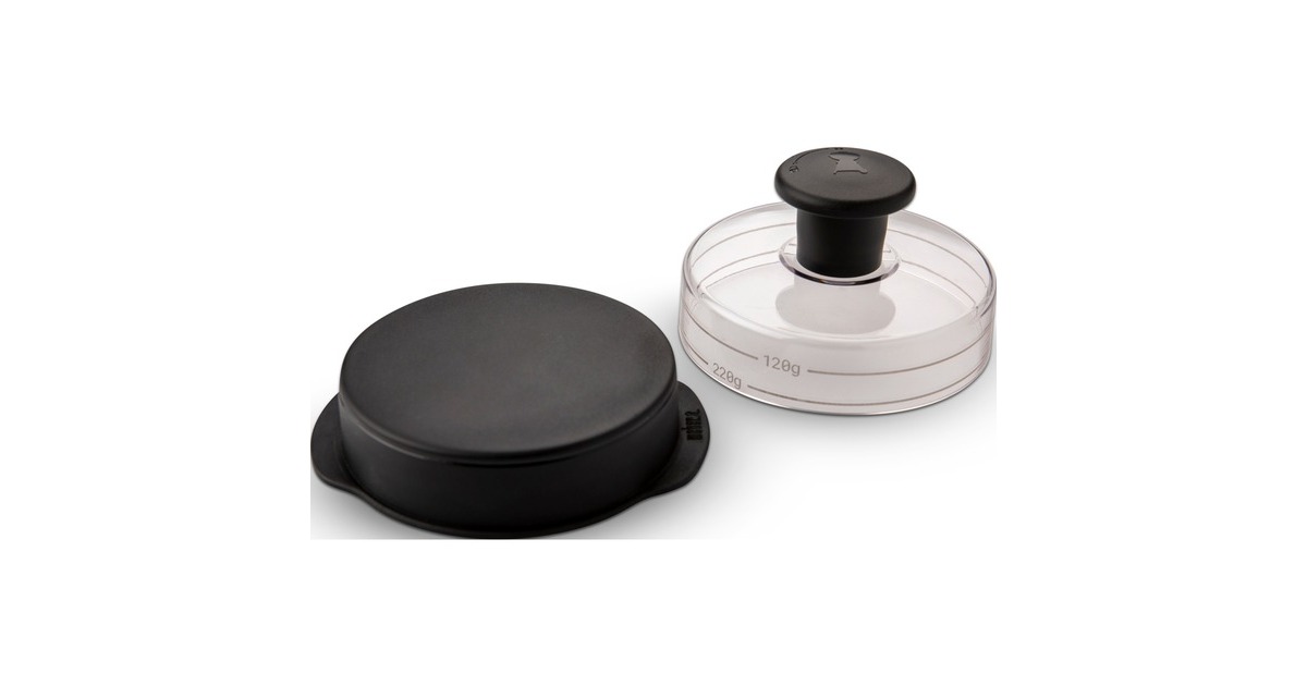 Weber Hamburgerpresse groß, 2-teilig(schwarz)