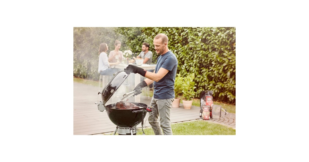 Weber Holzkohlegrill Master Touch GBS Premium E-5770(schwarz, Ø 57cm)