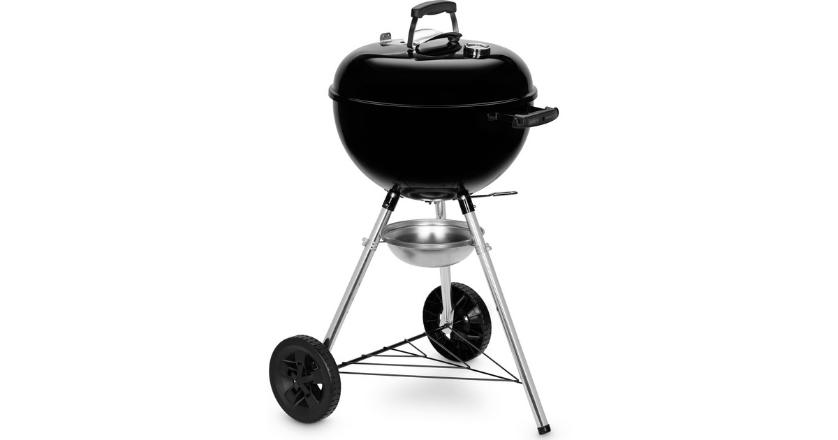 Weber Holzkohlegrill Original Kettle E-4710(schwarz, Ø 47cm, inkl. Deckelthermometer)