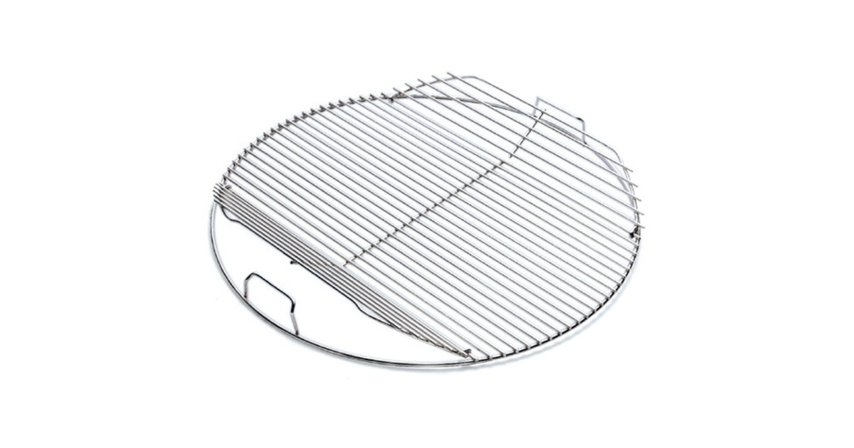Weber Klappbarer Grillrost 7437 für Holzkohlegrills Ø 57cm(edelstahl)