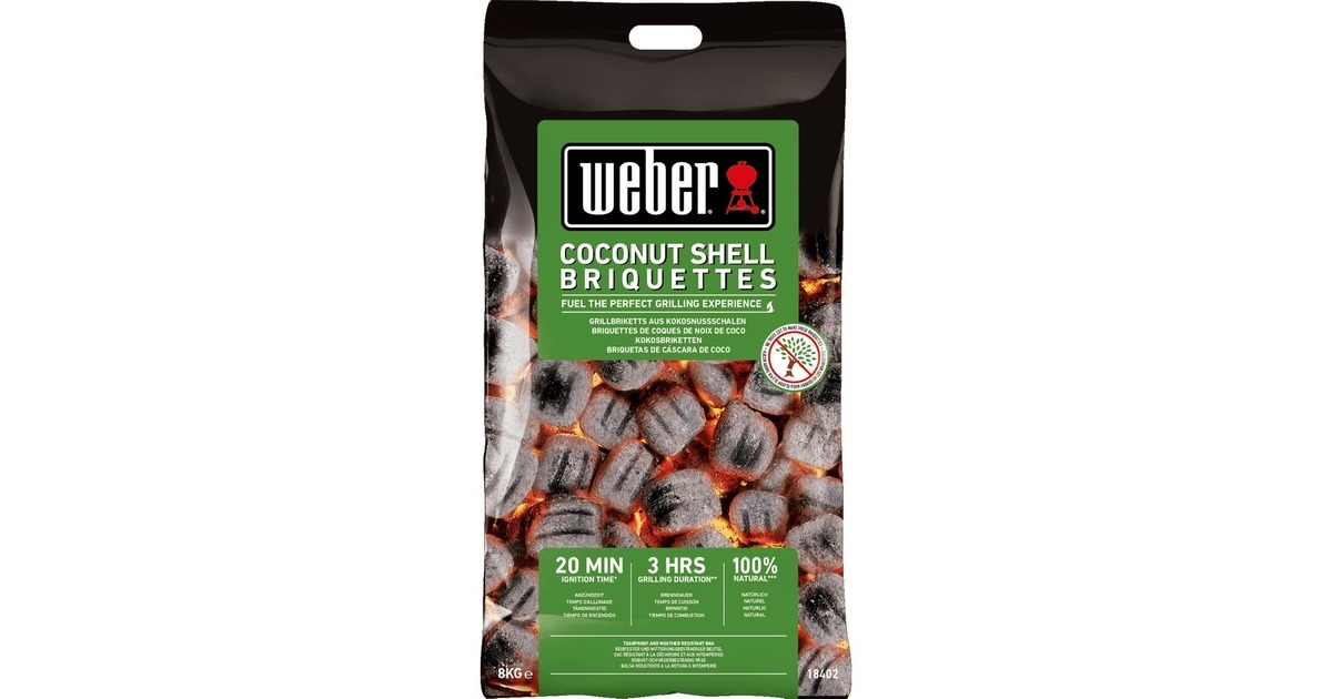 Weber Kokosnuss Briketts 18402, 8kg