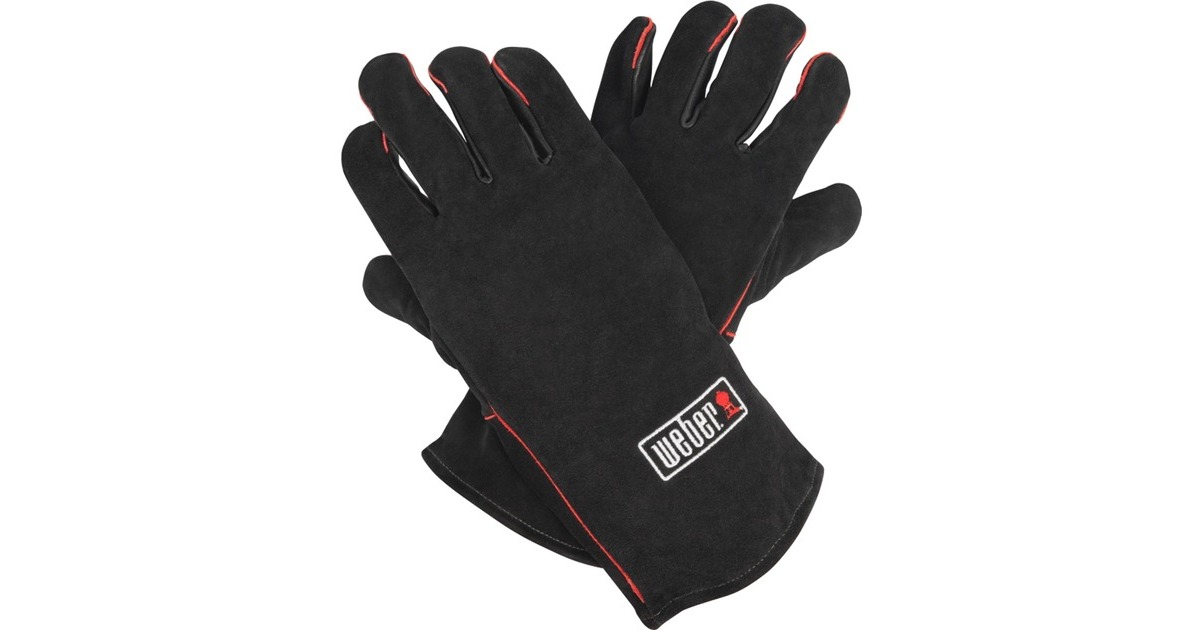 Weber Leder-Grillhandschuhe 17896(schwarz, 1 Paar)