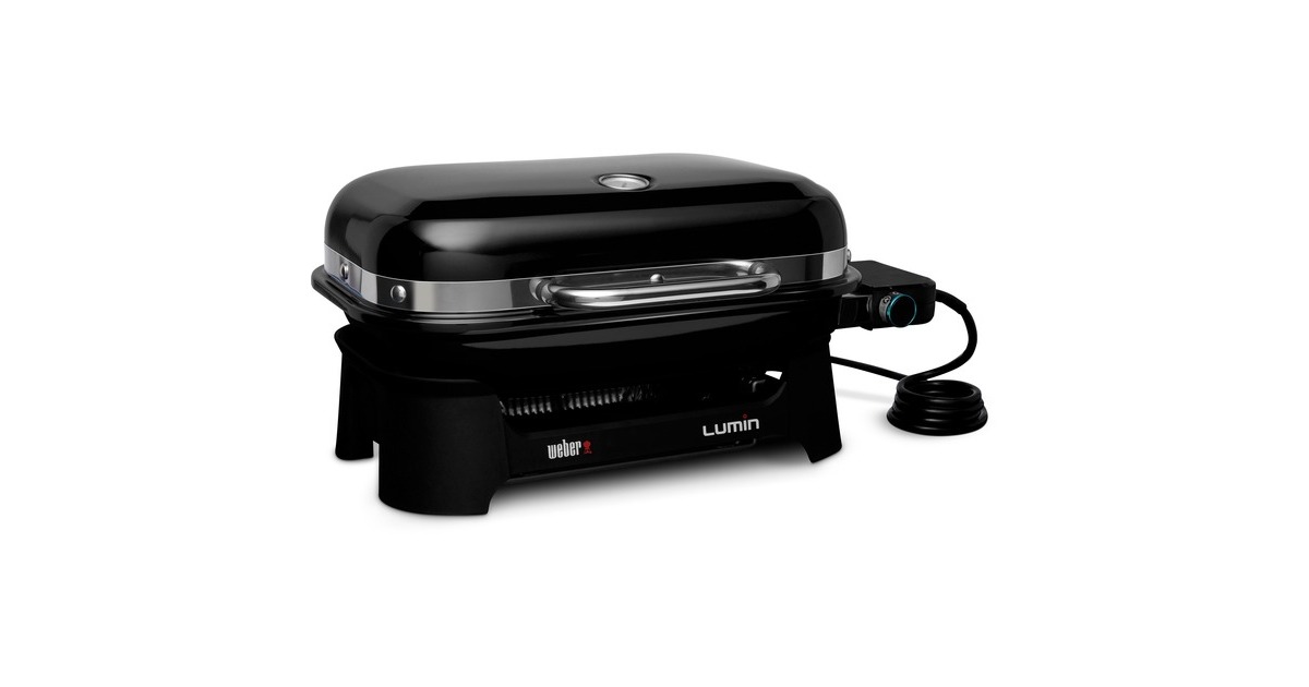 Weber Lumin Compact Elektrogrill(schwarz, 2.200 Watt)