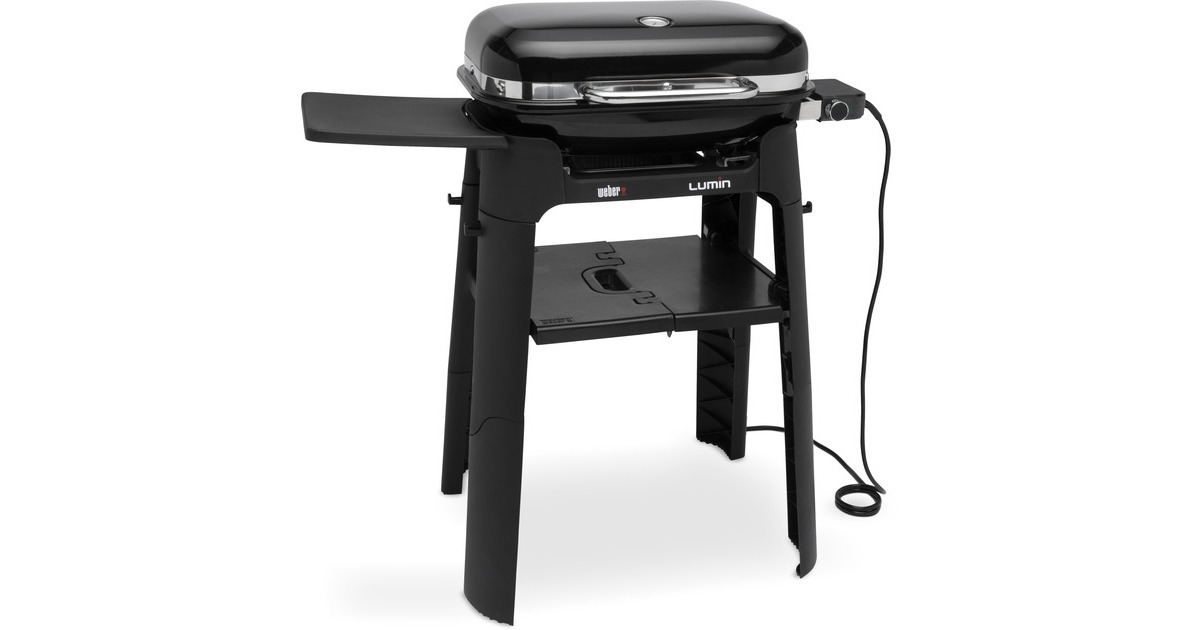 Weber Lumin Elektrogrill mit Stand(schwarz, 2.200 Watt)