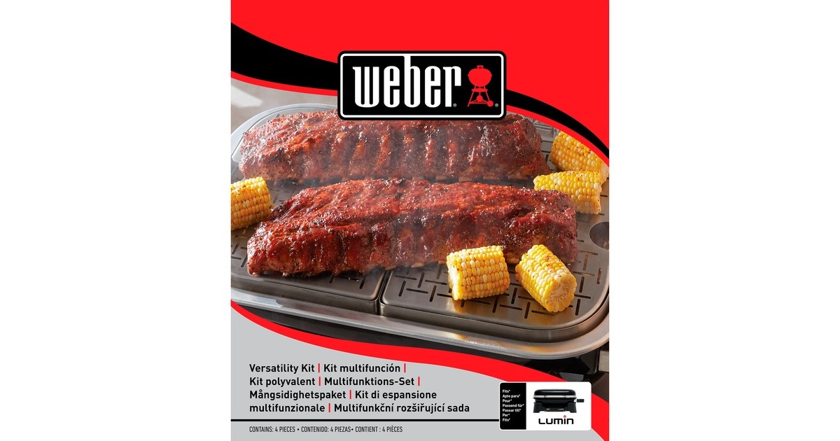 Weber Multifunktions-Erweiterungs-Set für Lumin, Grillrost(edelstahl, 4-teilig)