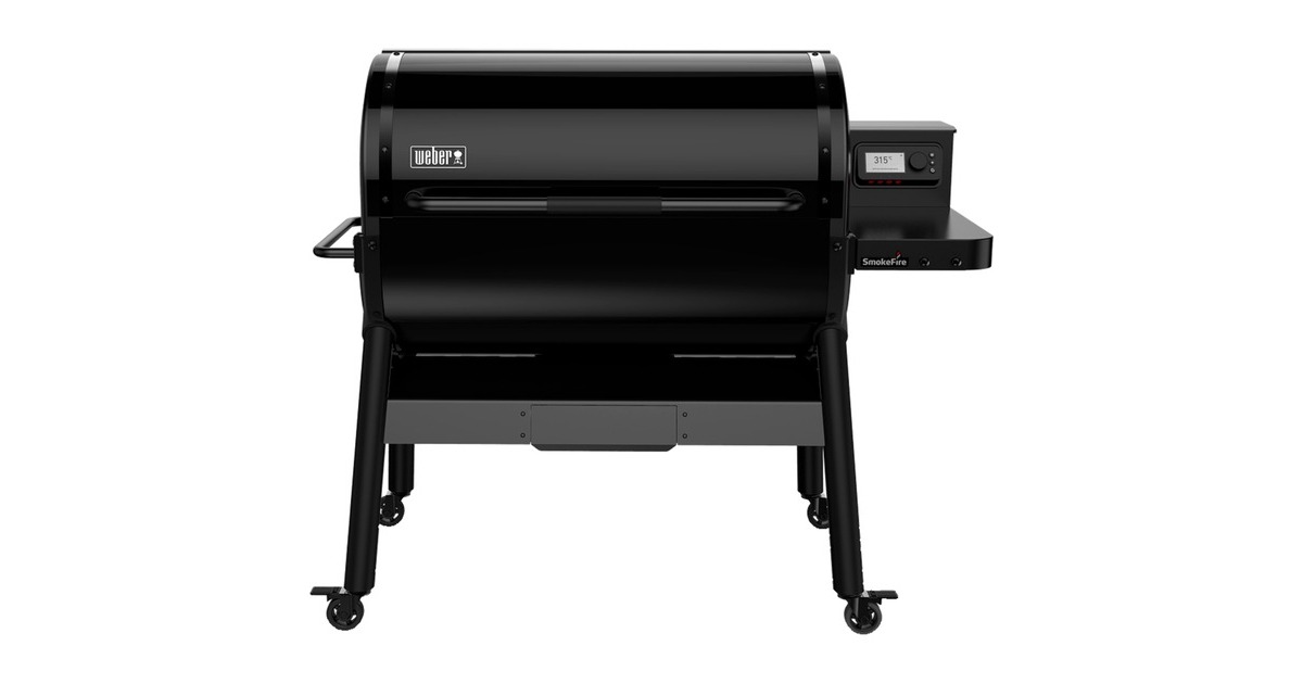 Weber Pelletgrill SmokeFire EPX6, STEALTH Edition(schwarz, 45 x 91cm, mit CRAFTED Basis-Rahmen)